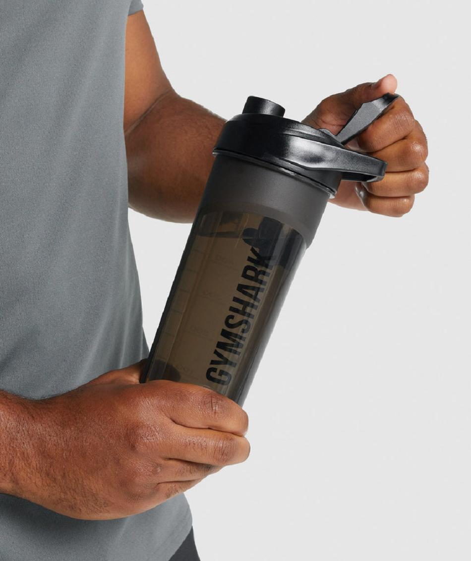 Botellas de Agua Gymshark Shaker Accessories Negras | CO 4287AHK